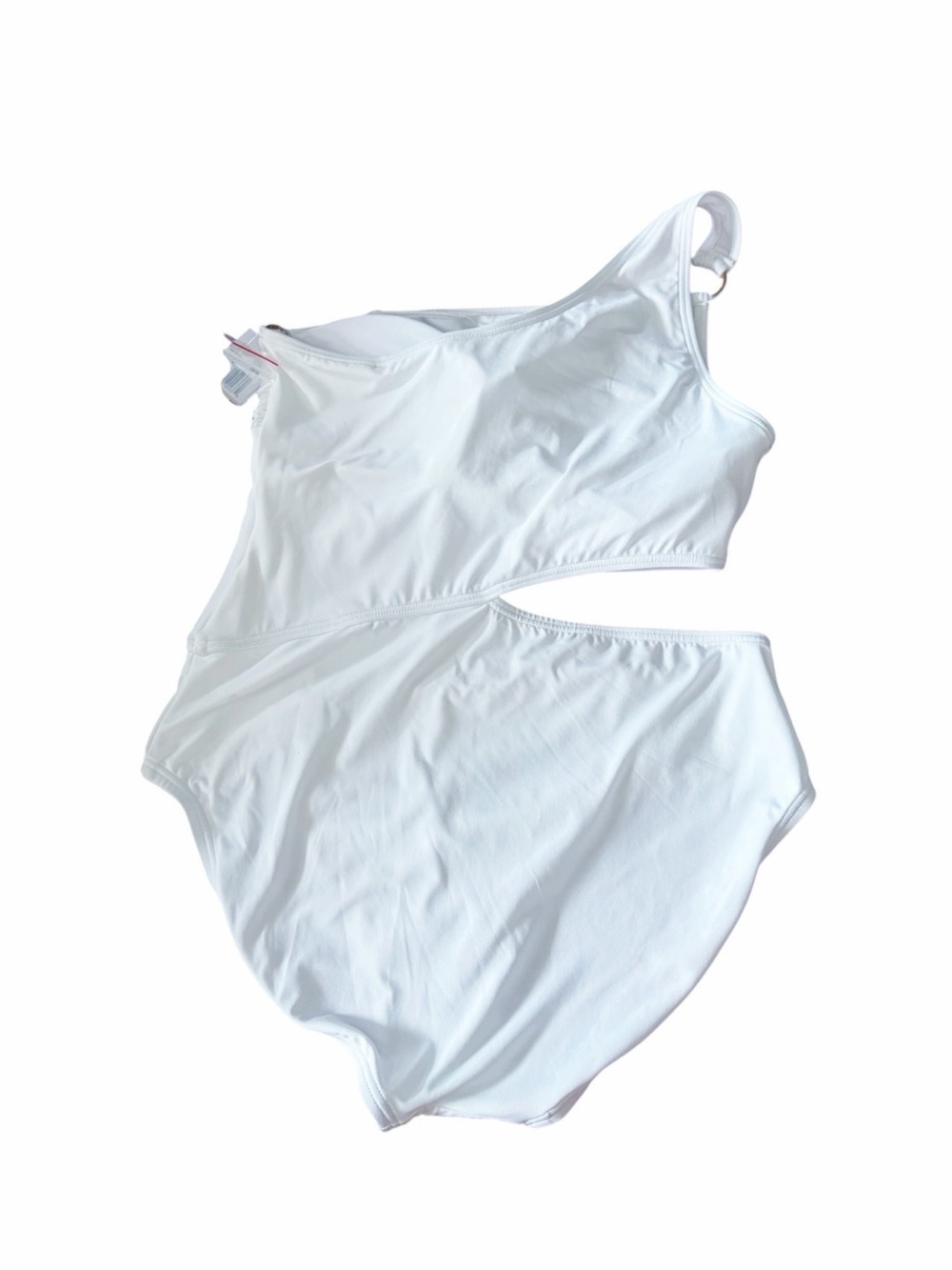 Michael Kors White One-Shoulder Underwire One Piece Swimsuit Size 10 - Picture 4 of 7
